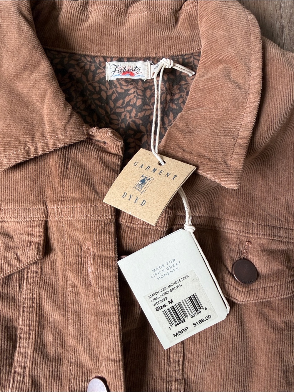 Women’s Faherty Softstretch Cord Michelle Dress - Picture 3 of 3
